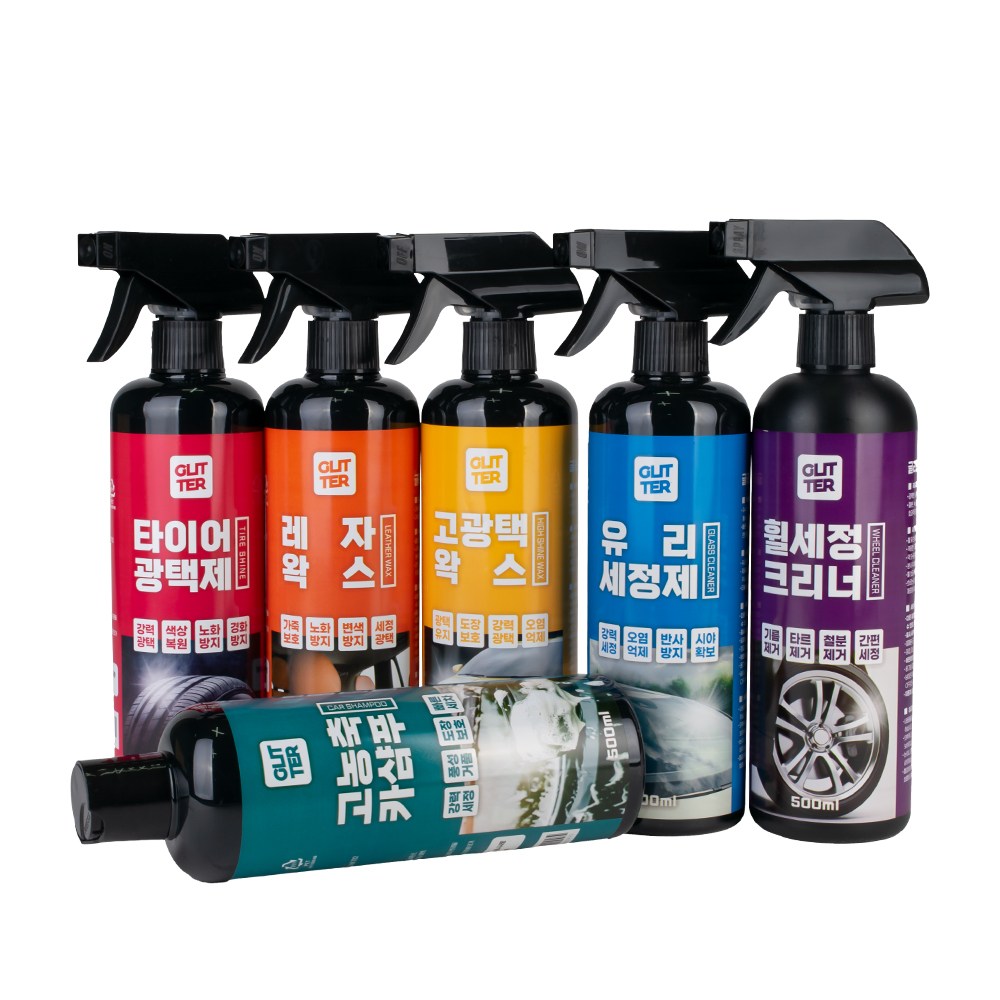 시크릿 글리터 자동차 세차 카케어 세정제 유리용 고광택 타이어 레자 훨 카샴푸 왁스 3,300원