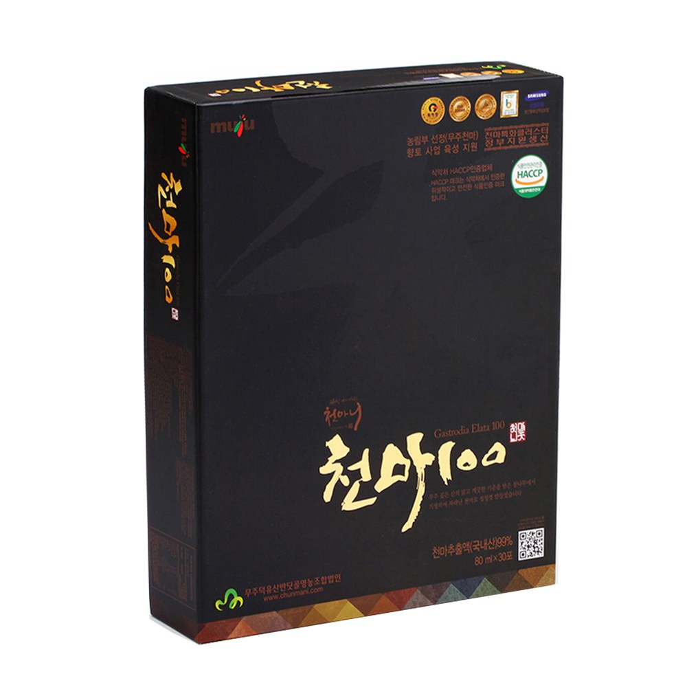 [천마니공식몰]무주천마 NEW 천마100 80ml x 30포, 2.4L, 1개 298,000원