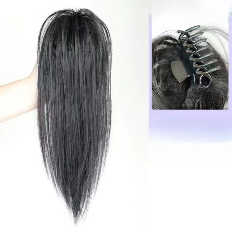 해피유통 가벼운 가발피스 고급 인모 포니테일 30cm 비부착 디자인 9,800원