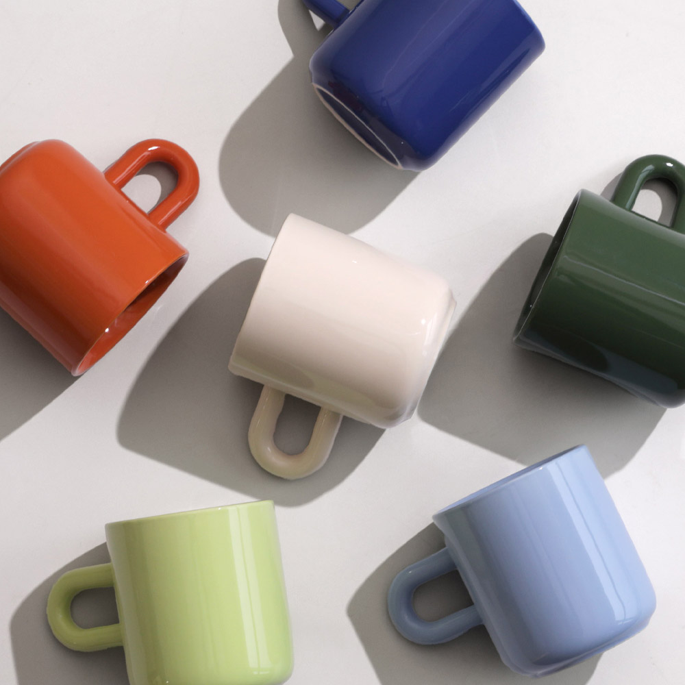 1+1 이우아여사 오데뜨 버블 머그컵 350ml 카페 도자기 머그 집들이 결혼선물 예쁜 머그잔 16,800원