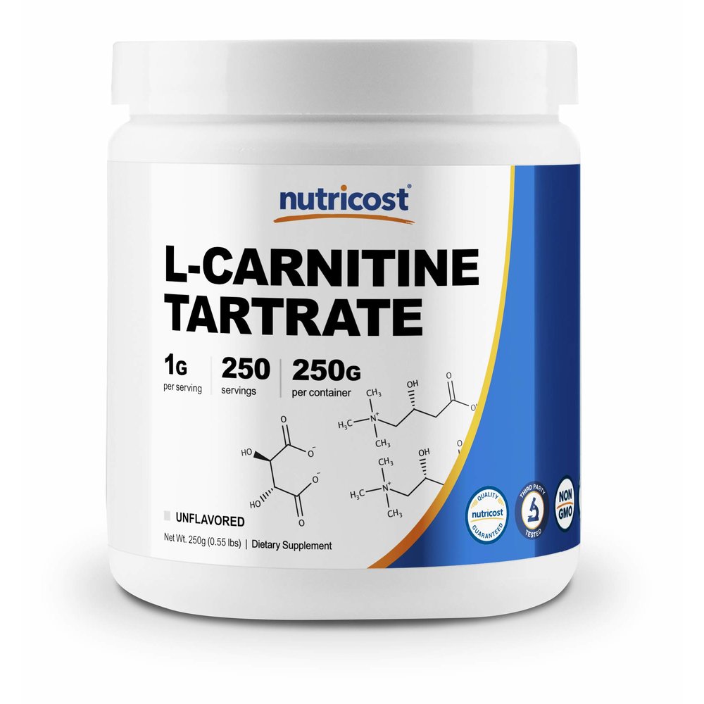 Nutricost L-Carnitine Tartrate 뉴트리코스트 L 카르니틴 파우더 8.8oz(250g), 1개, 250g 38,200원