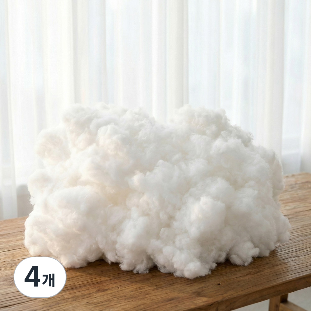 휴가드 다용도 베개 구름솜 충전재 2kg, 화이트, 4개 46,800원