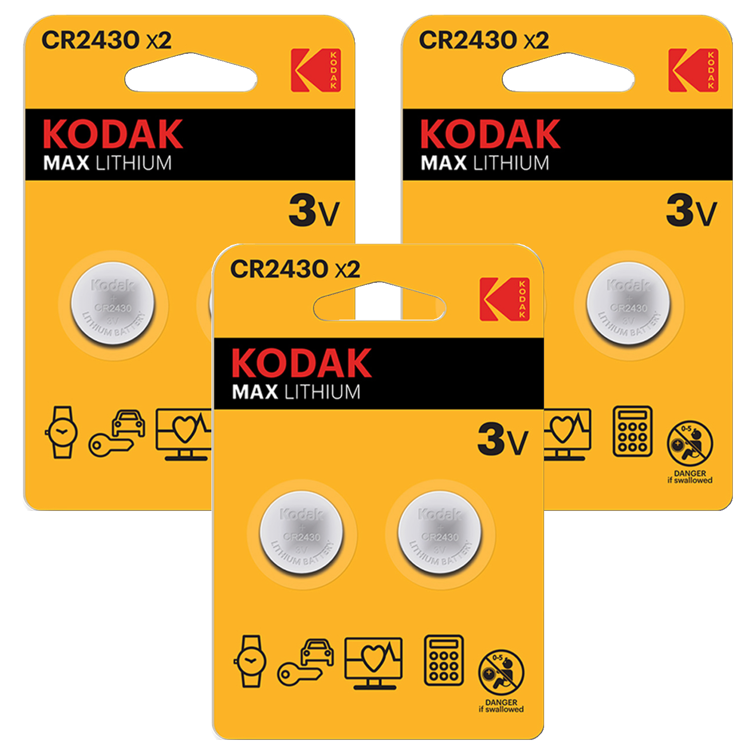 코닥 MAX CR2430 3V 리튬 코인 건전지 11,500원