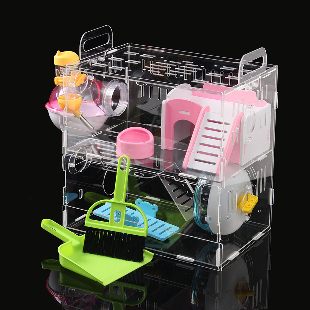 제임스마켓베이직 DIY 아크릴 햄스터 케이지 2층 시소집 투명케이지 58,450원