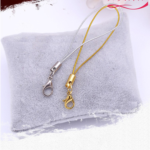 문구25 핸드폰 all금은색연결고리 고무줄 휴대폰줄 8자고리 100원