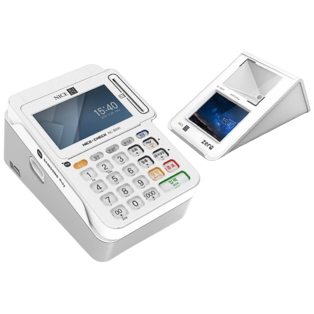 와이파이통신, 4.3인치 대화면 컬러, 3인치용지, 자동컨팅, 제로페이,카카오페이 ,삼성페이 간편결재, 지역화폐결재, 현금영수증발행, 올인원카드체크기 NC-8000, NC-7000QR 199,000원