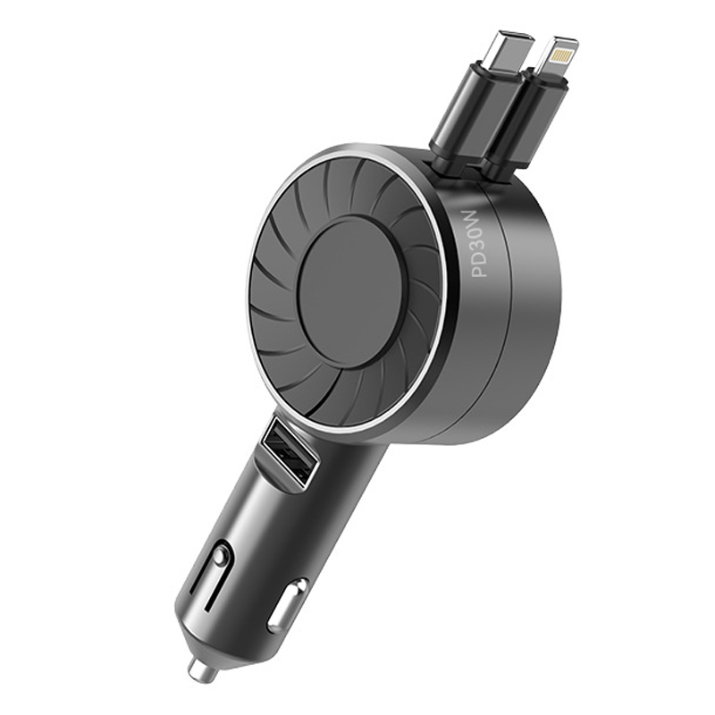 리버폭스 차량용 3in1 릴타입 45W 고속충전기 22,900원