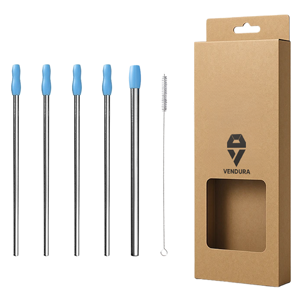 벤듀라 스테인레스 빨대 215mm 직선형 4p + 스무디용 직선 + 세척솔 세트, 1세트 8,820원