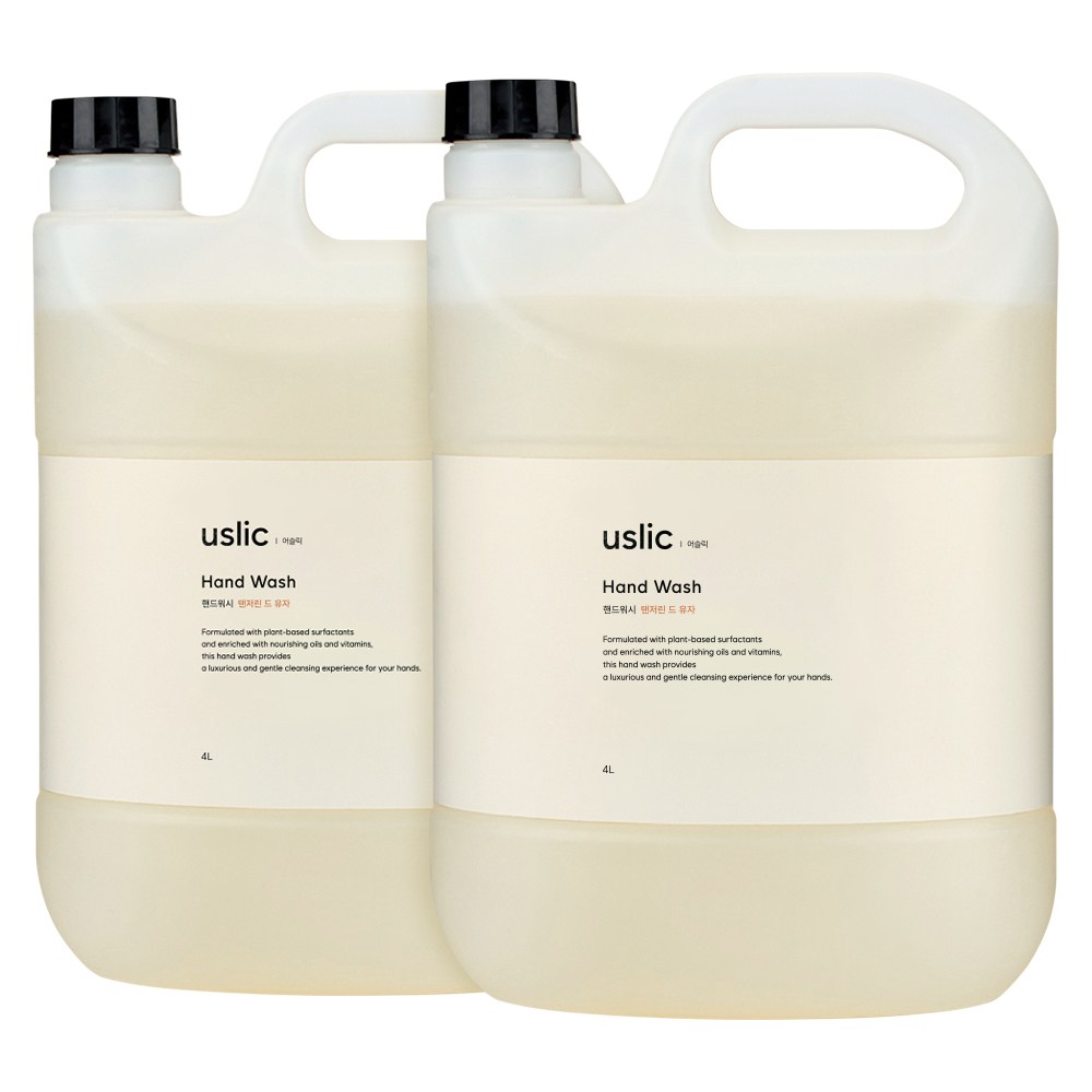 어슬릭 핸드워시 탠저린 드 유자 거품형 리필용, 2개, 4L 32,960원