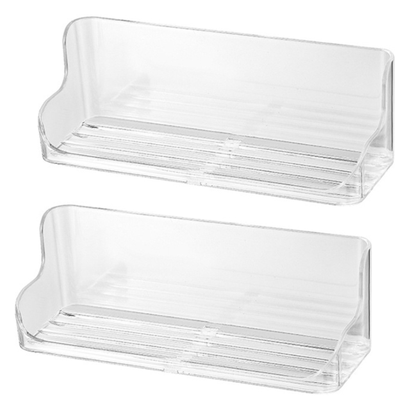 메이크마인 화장실 핸드폰 거치대 무타공 선반 접착식 안경 수납 다용도거치대, 투명, 2개 9,580원