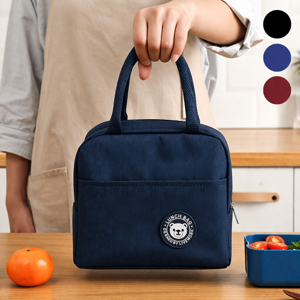 라티엘 강력한 보온 보냉 도시락 가방, 네이비, 1개 9,900원