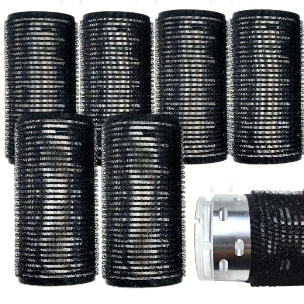 미소라인 고급 열전도 구르프 헤어롤 중형 직경 4cm, 6개, 블랙 10,800원