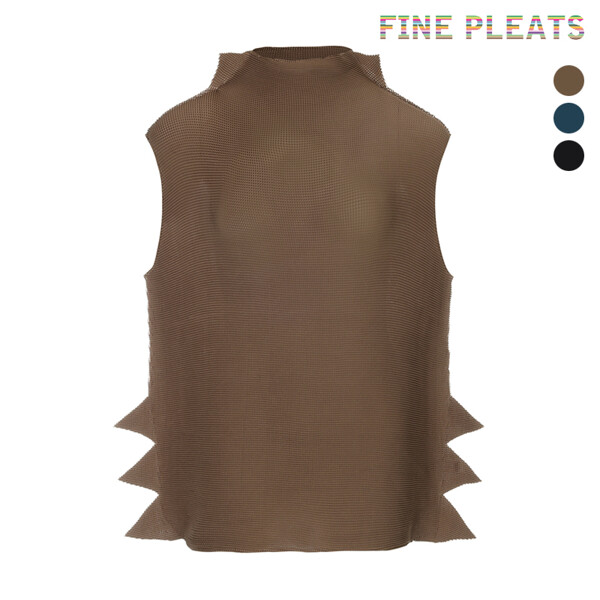 [FINE PLEATS] 피네 플리츠 러플 민소매 탑 [3컬러] 137,000원