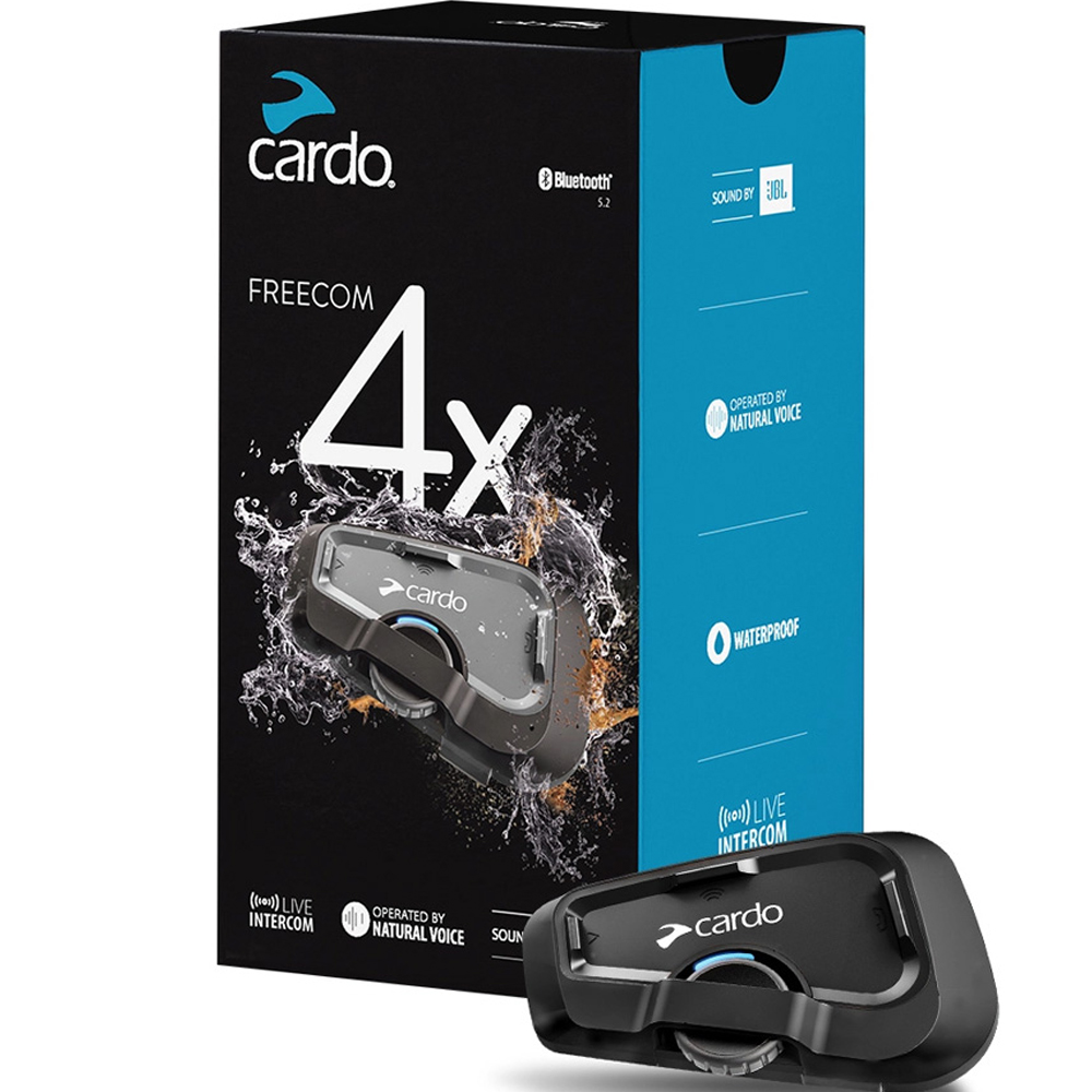 카르도 프리컴 4X JBL 오토바이 블루투스 이어셋, FREECOM 4X - SINGLE, 블랙 416,000원