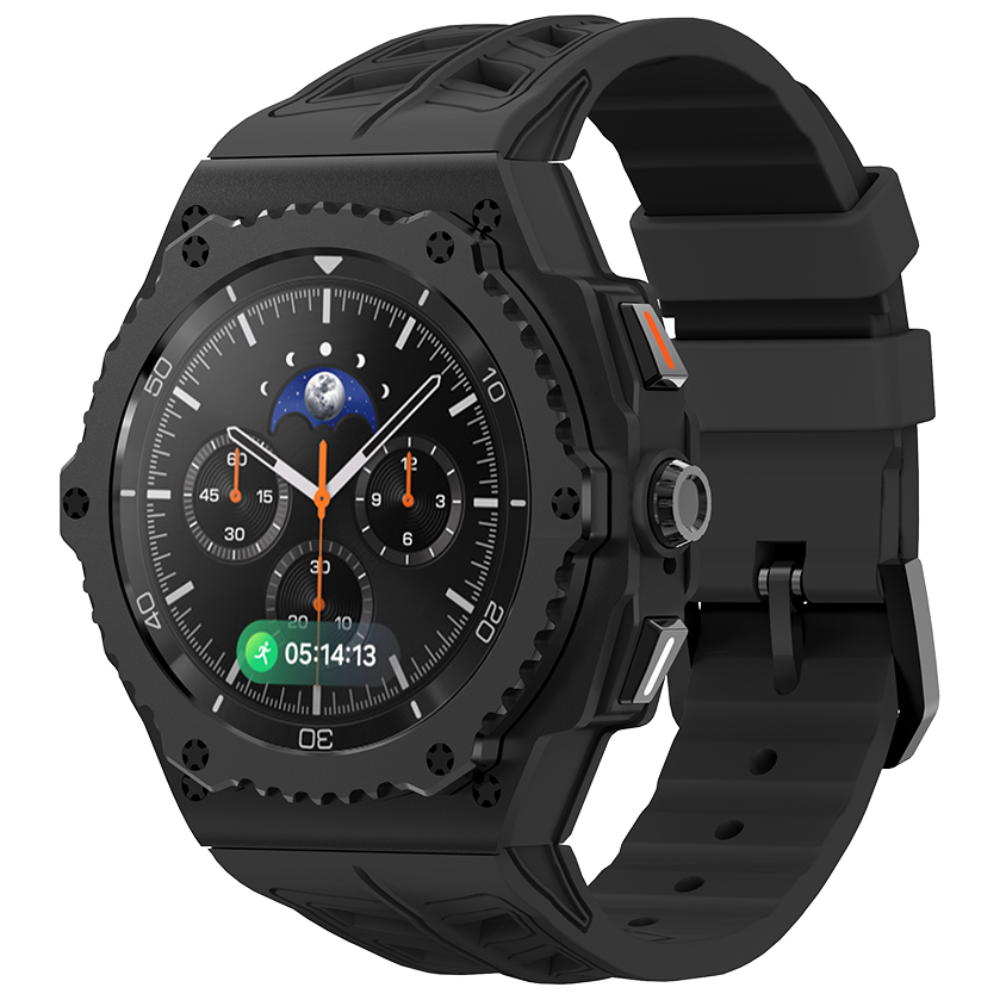 삼성 갤럭시워치8 클래식 호환 일체형 티타늄 메탈 케이스 실리콘 밴드 풀커버 보호 스트랩 세트 89,700원