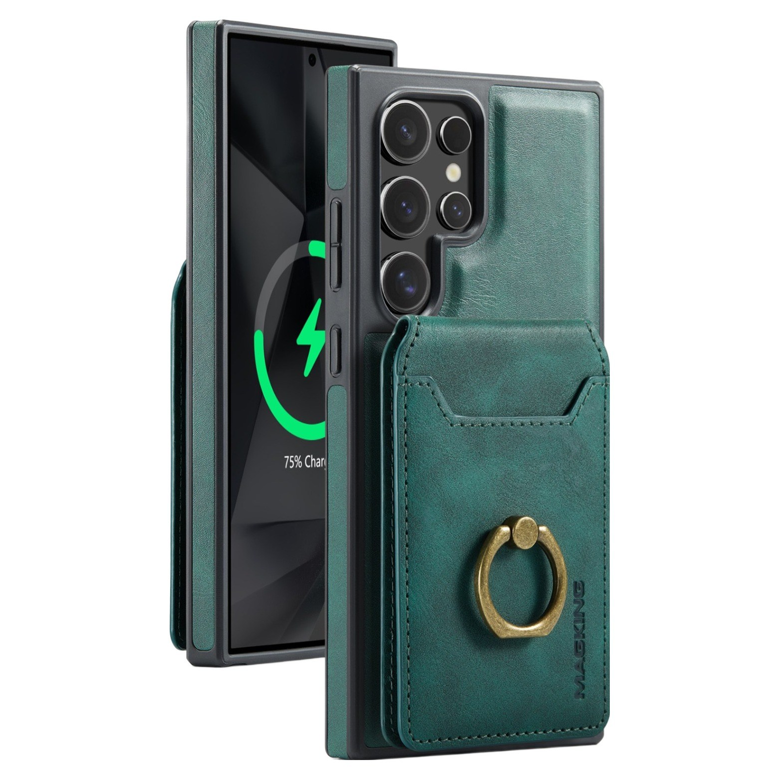 메이썬 갤럭시 S24/S25/S26울트라 적용 맥세이프 magsafe 케이스 카드수납 지갑형 탈부착 가죽 휴대폰 케이스 21,880원