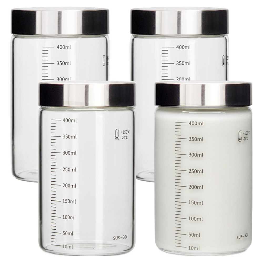 미르코리아 눈금 내열유리병, 400ml, 4개 19,390원