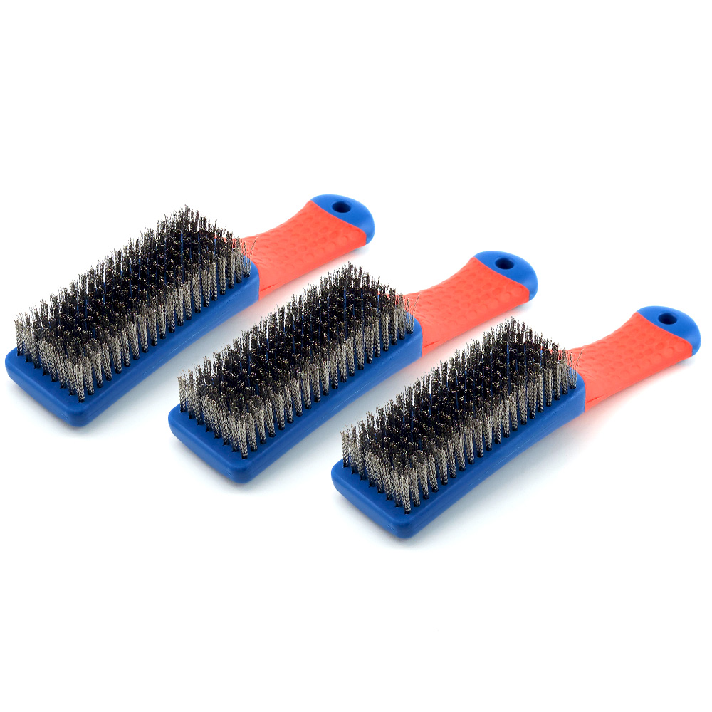 유스툴 스텐 와이어 브러쉬 철브러쉬 청소솔 찌든때 녹제거, 3개, 블루, 현재가 7,900원