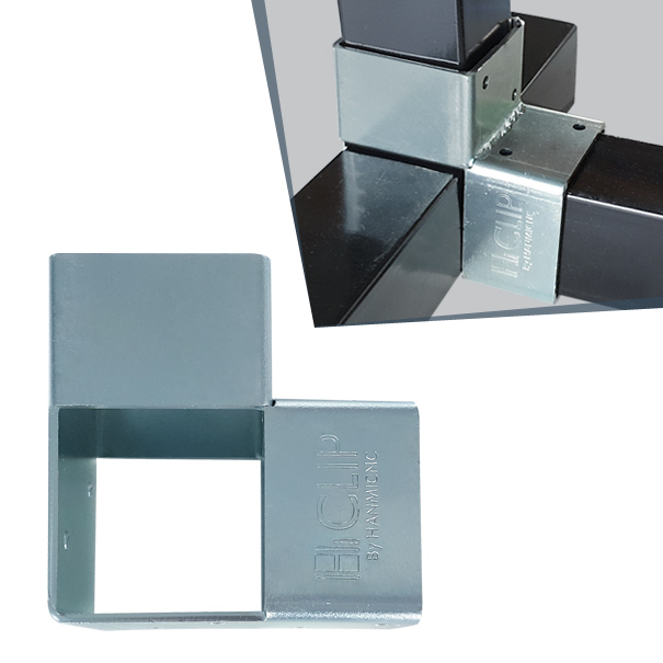 하이클립 사각파이프조인트 아연 각파이프 각관 연결 25,30,40,50,75,100 조인트 브라켓 4,290원