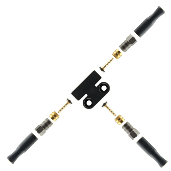 1 Pc 자전거 유압 오일 브레이크 스플리터 45  90   알루미늄 1  2 3방향 오일 파이프 분배 밸브 커넥터 자전거 브레이크 부품 17,770원