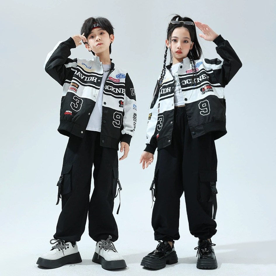 메이징키즈 주니어 남아 여아 공용 힙합 자켓 바지 방송 댄스 상하복 세트 43,200원