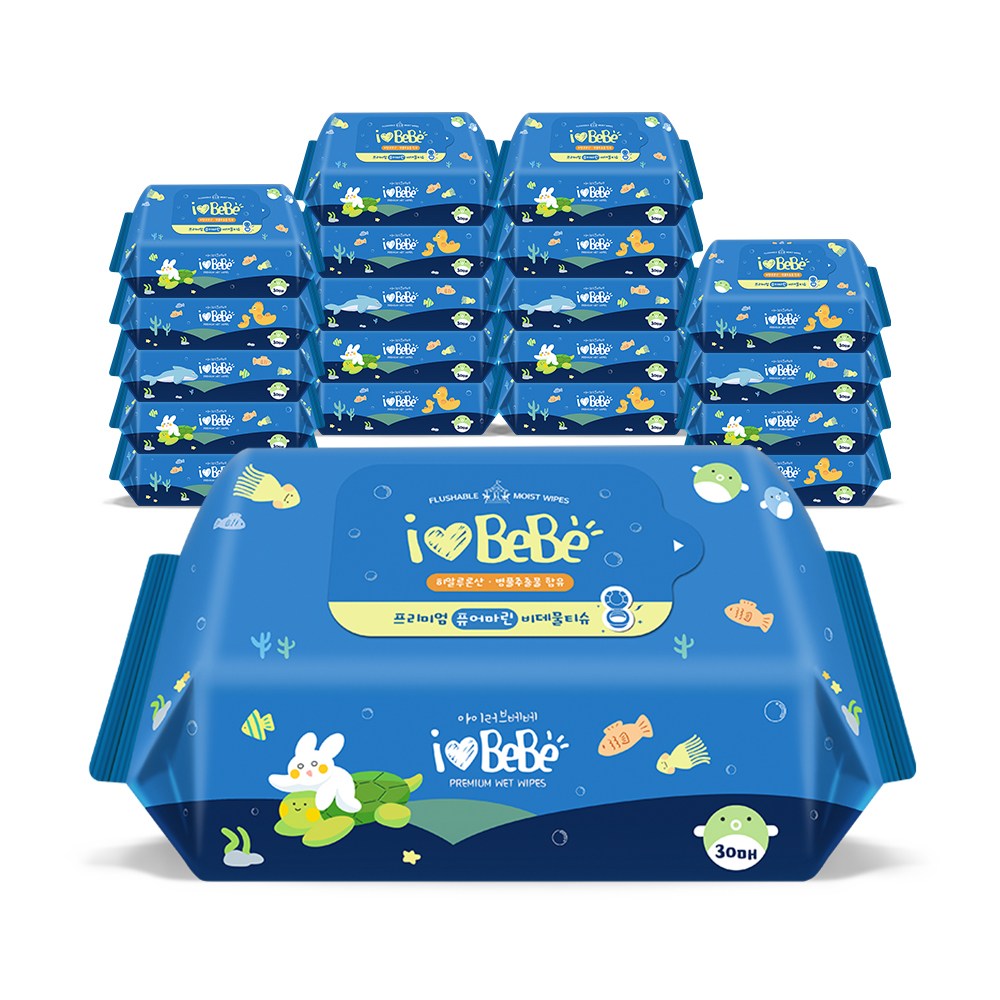 아이러브베베 퓨어마린 비데 유아물티슈 리필형 22,900원