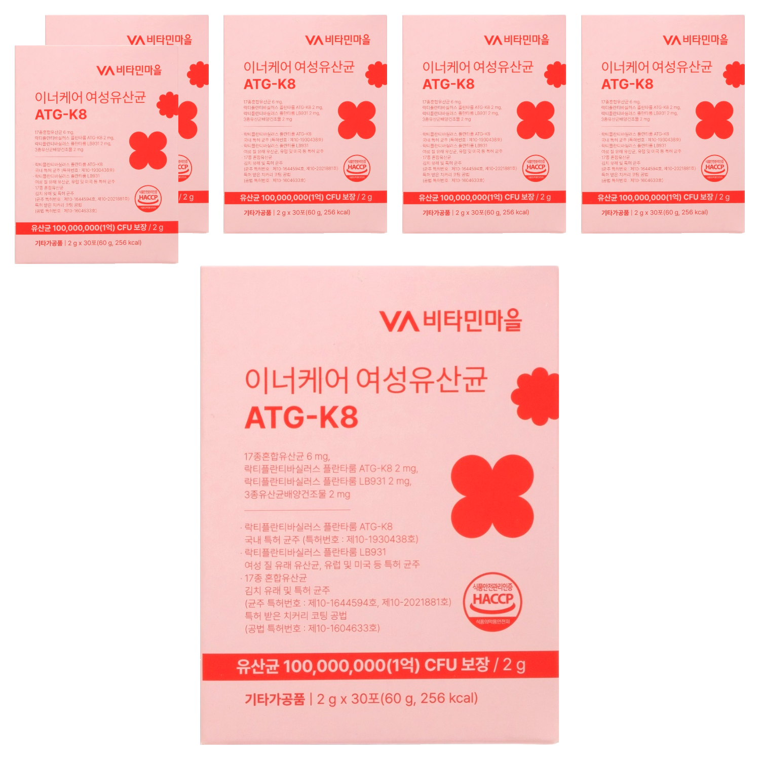 비타민마을 이너케어 여성유산균 ATG-K8 30p, 60g, 6개 29,900원