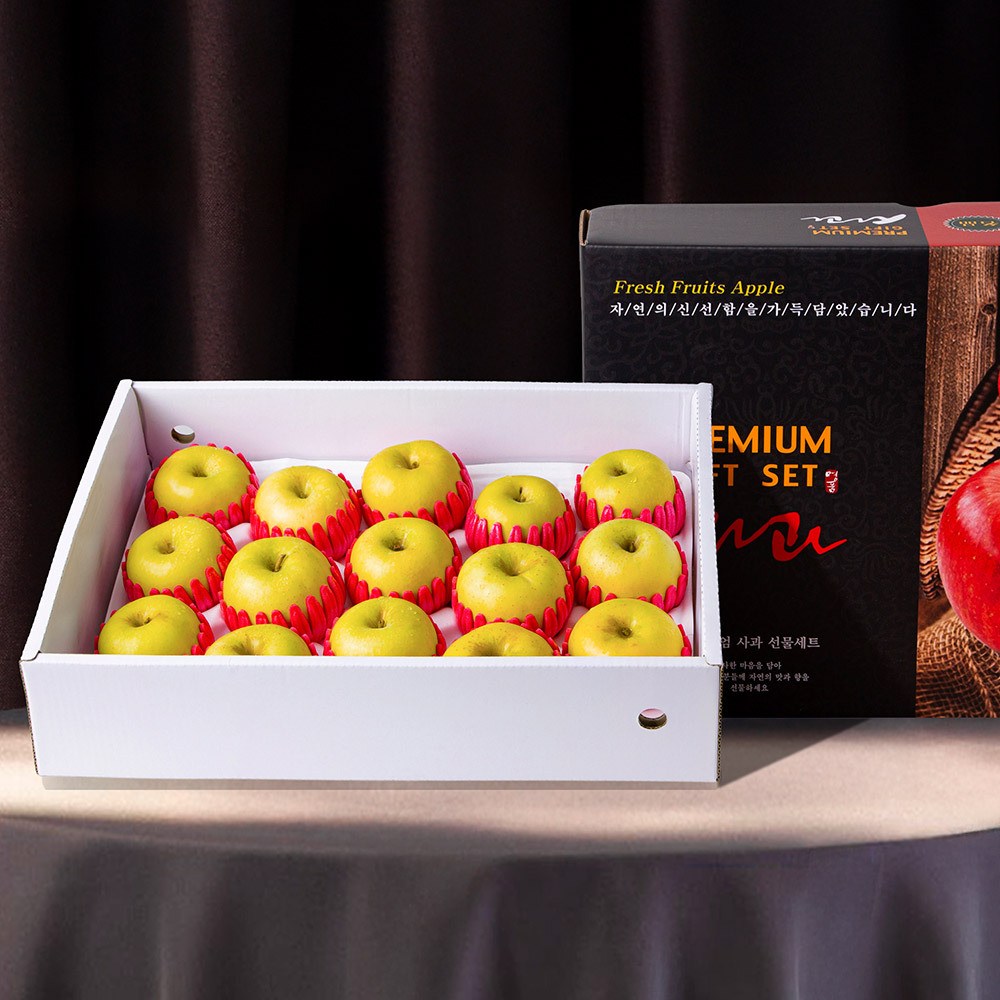 [미식한가] 새콤달콤 황금사과 시나노골드 (실속/명품) 선물세트 5kg 36,890원