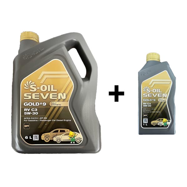 에스오일 세븐골드 RV C3 5W30 6L 1개 + 1L 디젤 엔진오일 31,000원