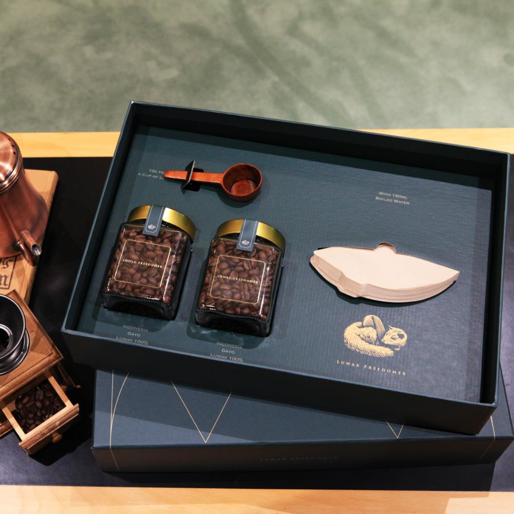 자연 루왁커피 선물세트 원두 300g, 2개, 150g 221,600원