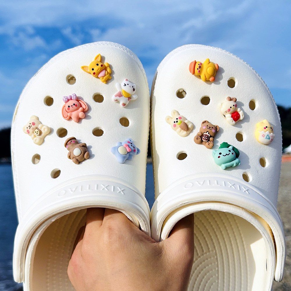 동행 귀여운 동물 캐릭터 파츠 12pcs 세트 꾸미기 악세사리 아동 샌들 호환 장식 7,500원