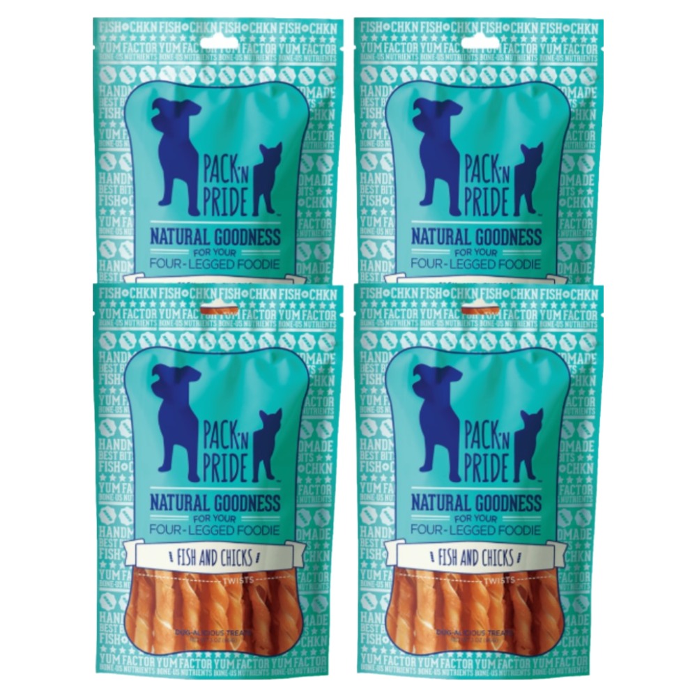 팩앤프라이드 강아지 대구치킨 트위스트, 닭가슴살, 85g, 4개 33,110원