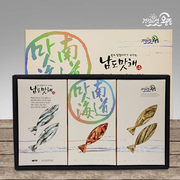 남도맛해 [완도] 정성 6호 멸치건어물선물세트(중멸250g+꽃새우150g+황태채150g) 선물세트 39,000원