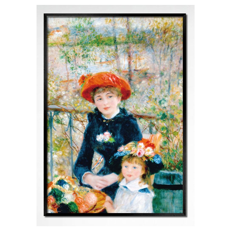 학산문화사 르누아르 두 자매 명화 1000피스 직소퍼즐액자 HS150682, 1개, 퍼즐+알루미늄블랙액자, 1000피스 55,000원