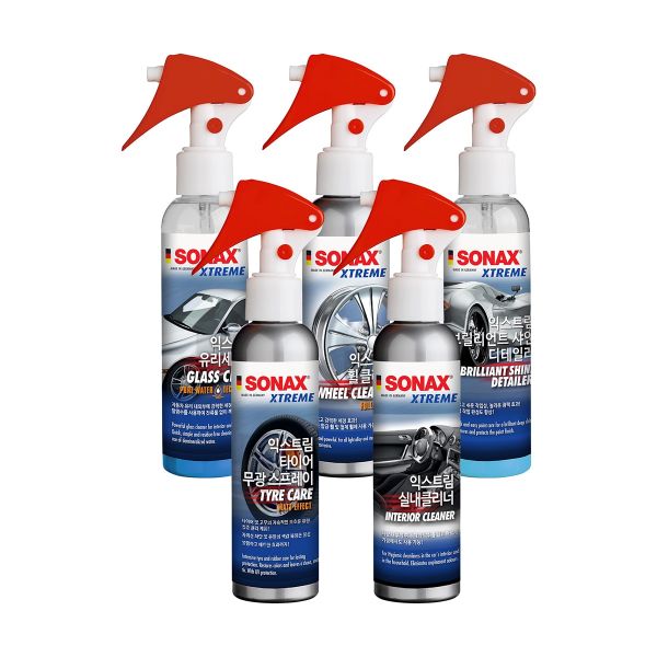 소낙스 익스트림 5종 체험 키트 실내클리너 휠클리너 유리세정제 타이어무광 샤인디테일러 40,740원