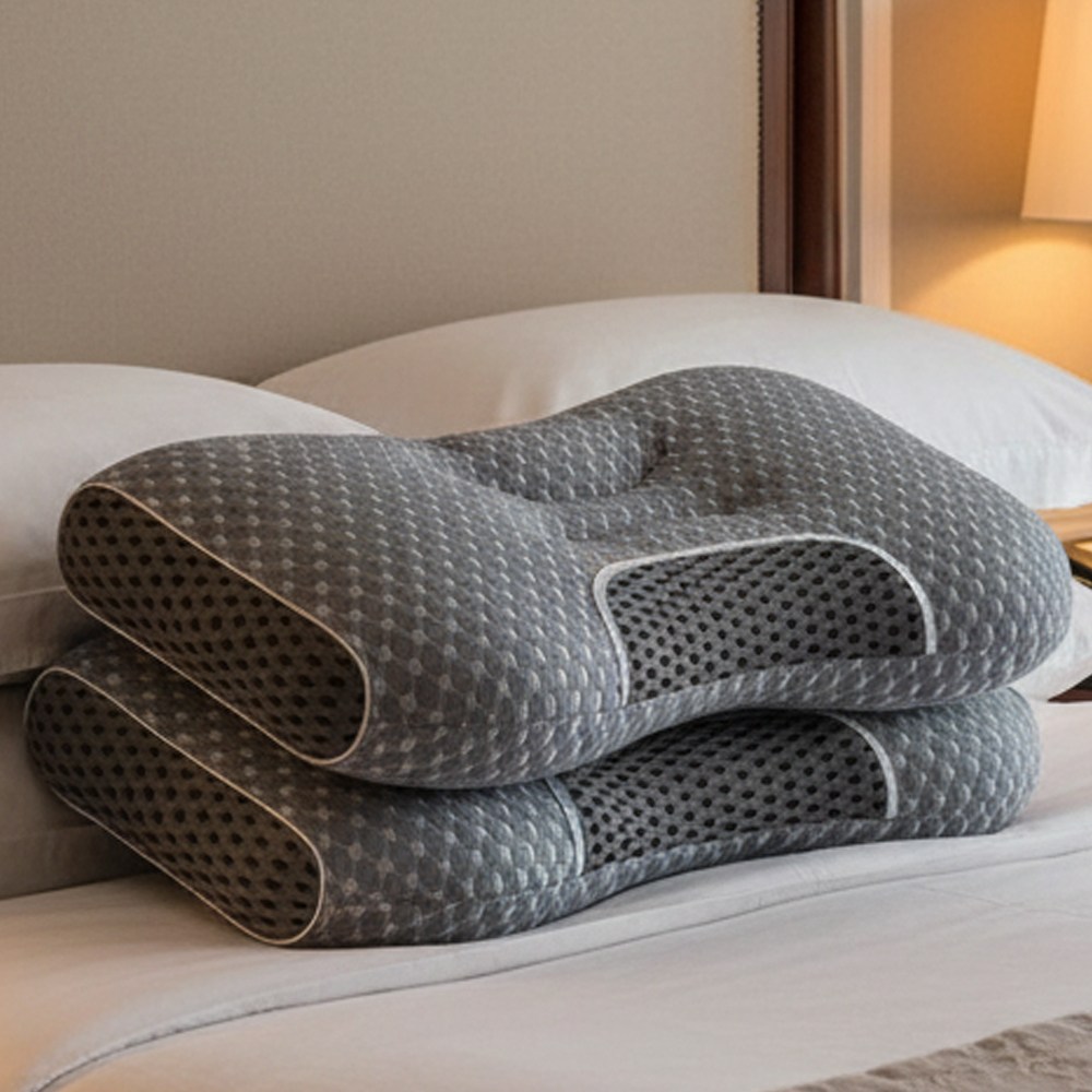 솜느 그레이헥사 목편한 숙면 베개, 1개, 다크 그레이 16,690원