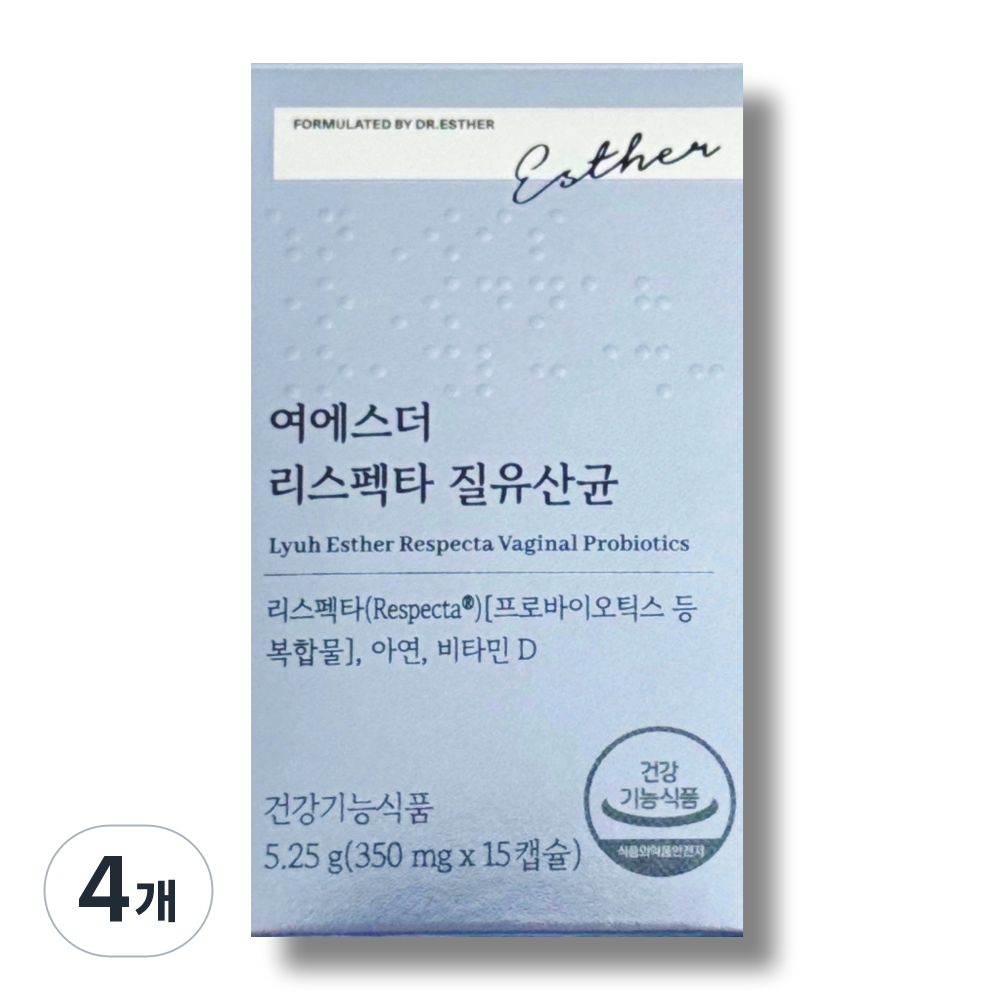 [본사직영] 여에스더 리스펙타 질 유산균 여성 질건강 유산균 74,800원