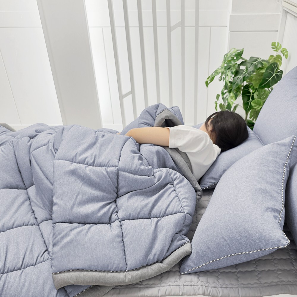 [당일출고] 베드앤데코 멜란지 사계절 차렵이불 34,500원