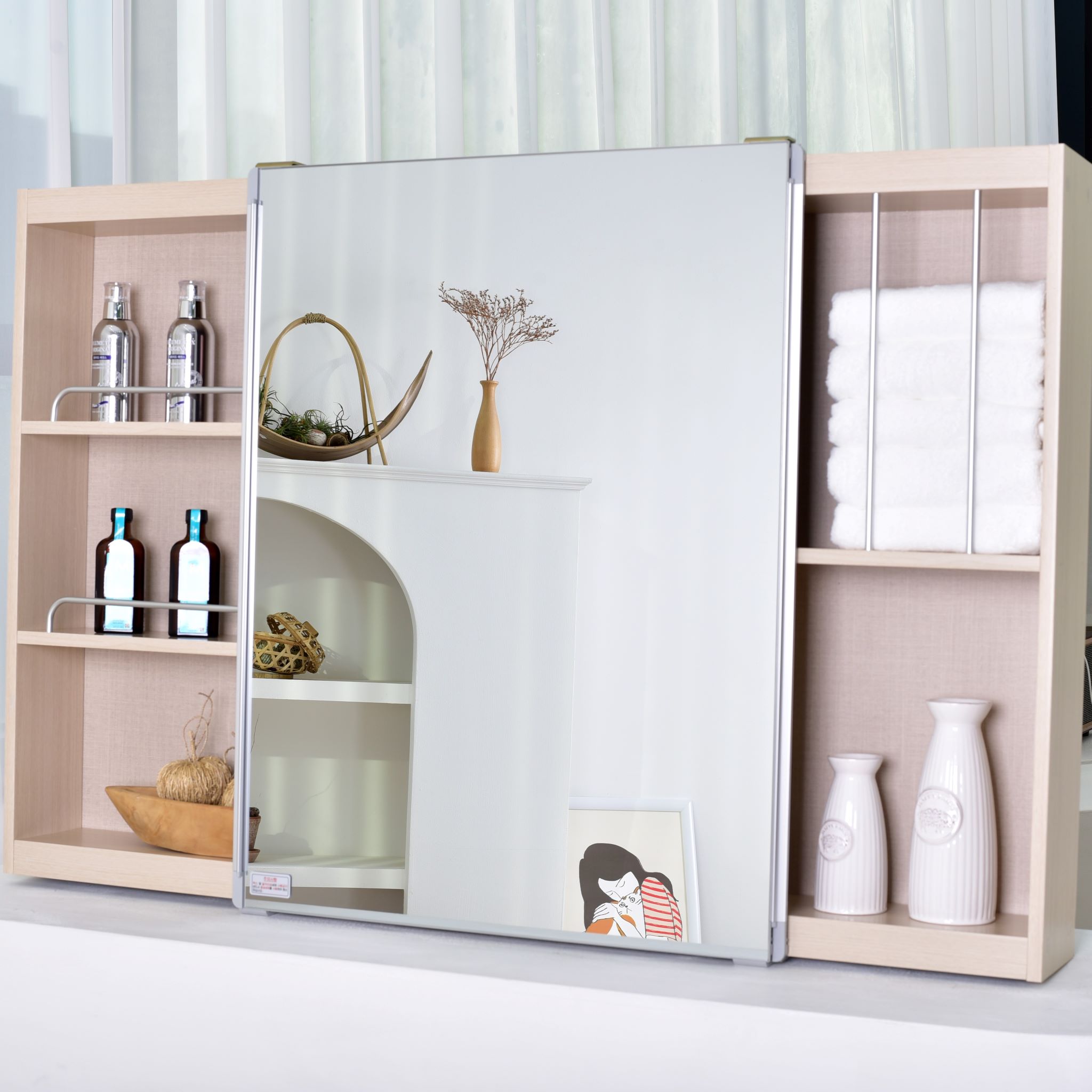 바스퍼 욕실 거울 슬라이드 수납장 116,100원