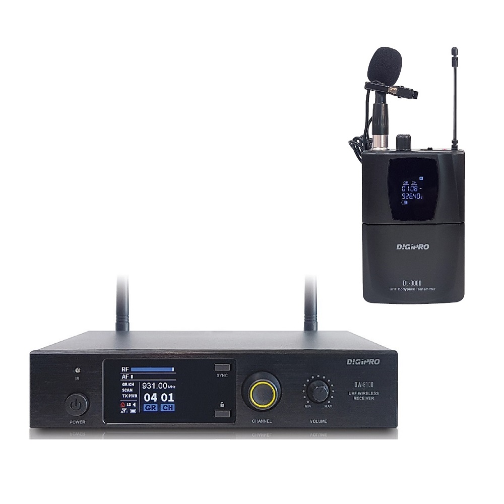 디지프로 DW-8100B (핀타입) 1채널 무선마이크 세트 900MHz 강의용무선마이크 DW8100 스피치 벨트팩 570,000원