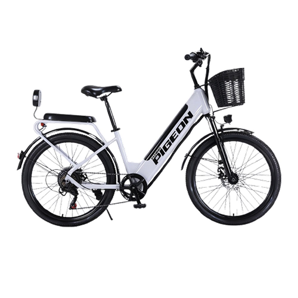 모티비아 배터리분리가능 클래식 전기자전거 PAS 스로틀 겸용 400W, 화이트, 알루미늄 합금 942,100원