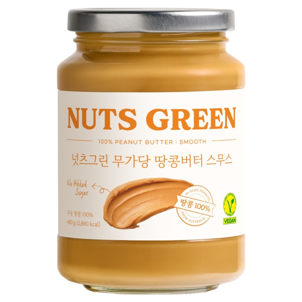 넛츠그린 무가당 땅콩버터 스무스, 480g, 1개 17,800원