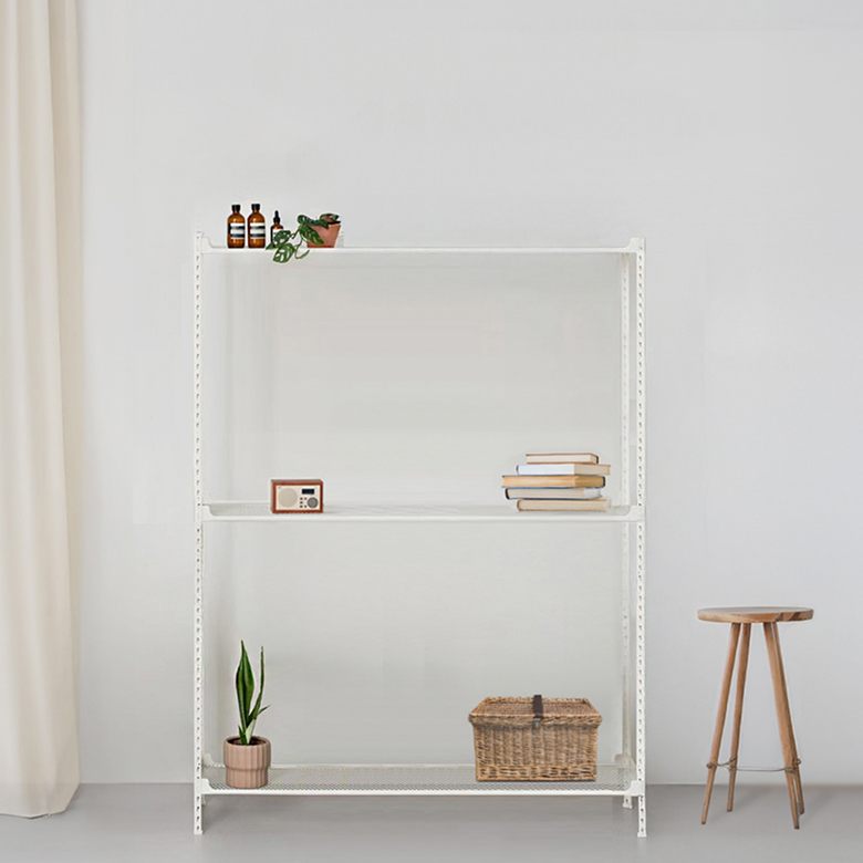 아임랙 녹방지 철제 화분 슬림랙 + 휨방지 보강대 3p 세트 1000 x 300 x 1500 mm, 크림화이트, 3단 108,670원