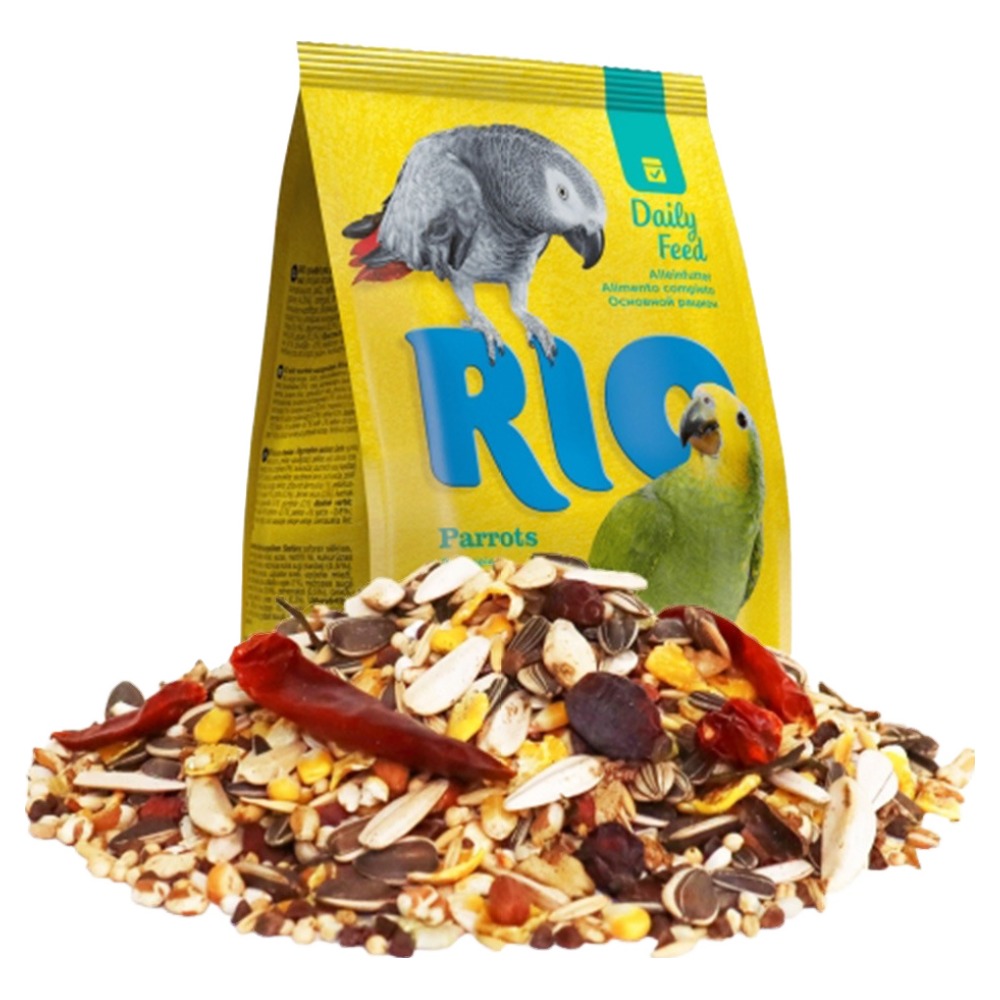 RIO 카이큐 회색 중대형 앵무새 세척 생식 데일리 사료 21062, 1kg, 1개 10,890원