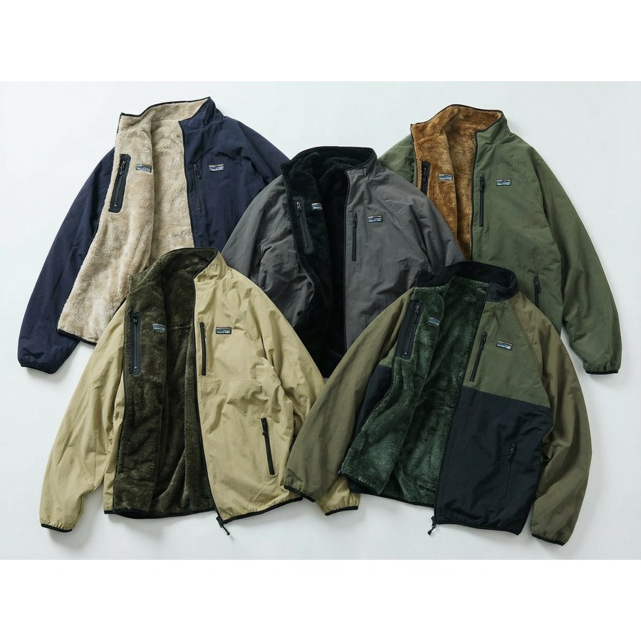 프릭스스토어 리버시블 릴랙스 피트 나일론 플리스 블루존 블루종 양면 점퍼  PY7945 75,000원