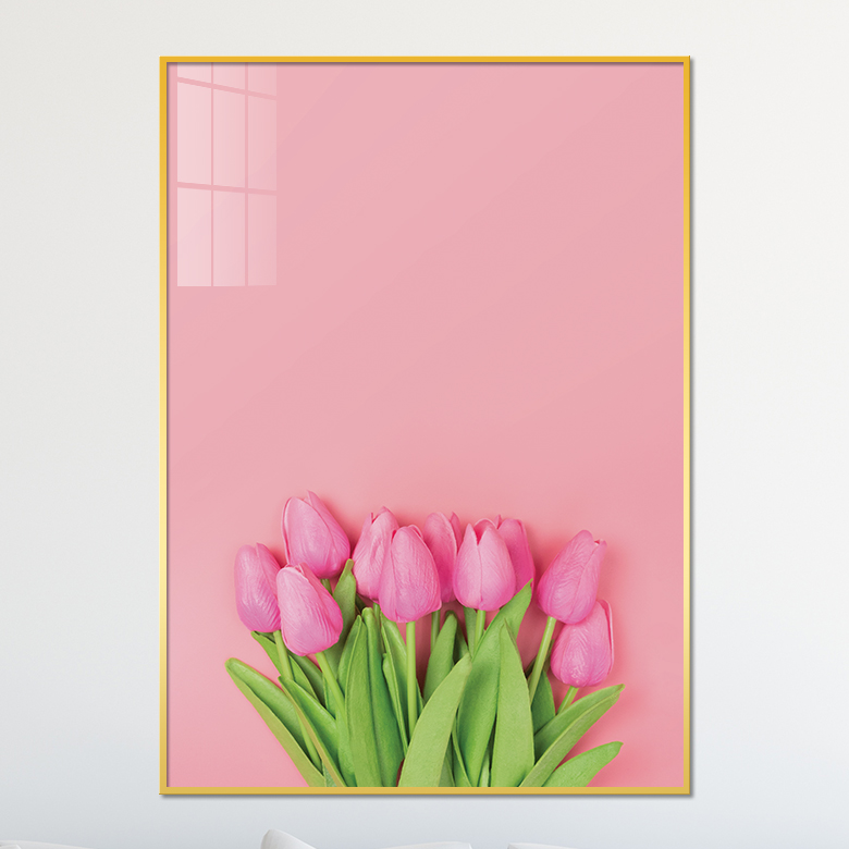아트블루 북유럽 튤립 꽃 식물 보태니컬 아트 그림 인테리어 액자, 2번 핑크튤립 B_핑크배경 48,900원