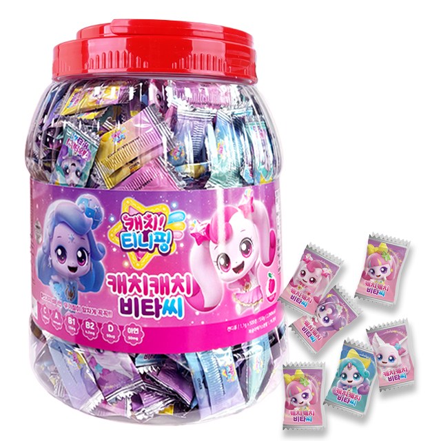 알쏭달쏭 캐치티니핑 캐치캐치비타씨 500정+판비타민10정 세트 21,000원