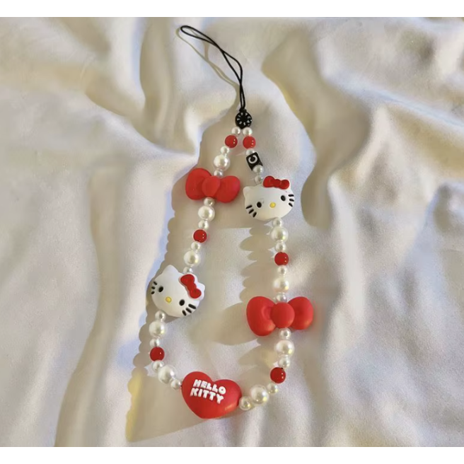 메리 산리오 키티 스트랩 가꾸 가방고리 열쇠고리 키링 백참 핸드폰 액세서리 스트랩 가방키링 비즈 폰줄 9,420원
