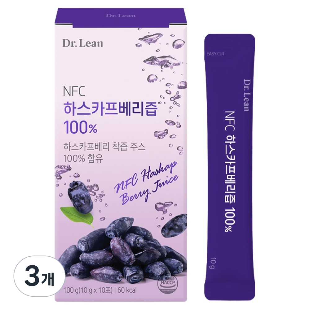 닥터린 NFC 하스카프베리즙, 100g, 3개 32,700원