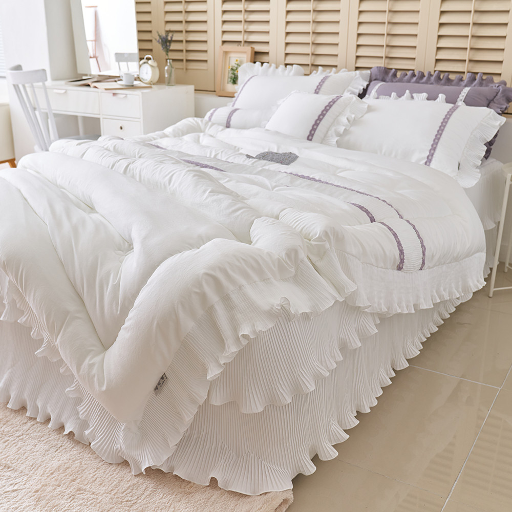 류금숙 플리츠 프릴 차렵침구 숏+롱 풀세트 307,530원